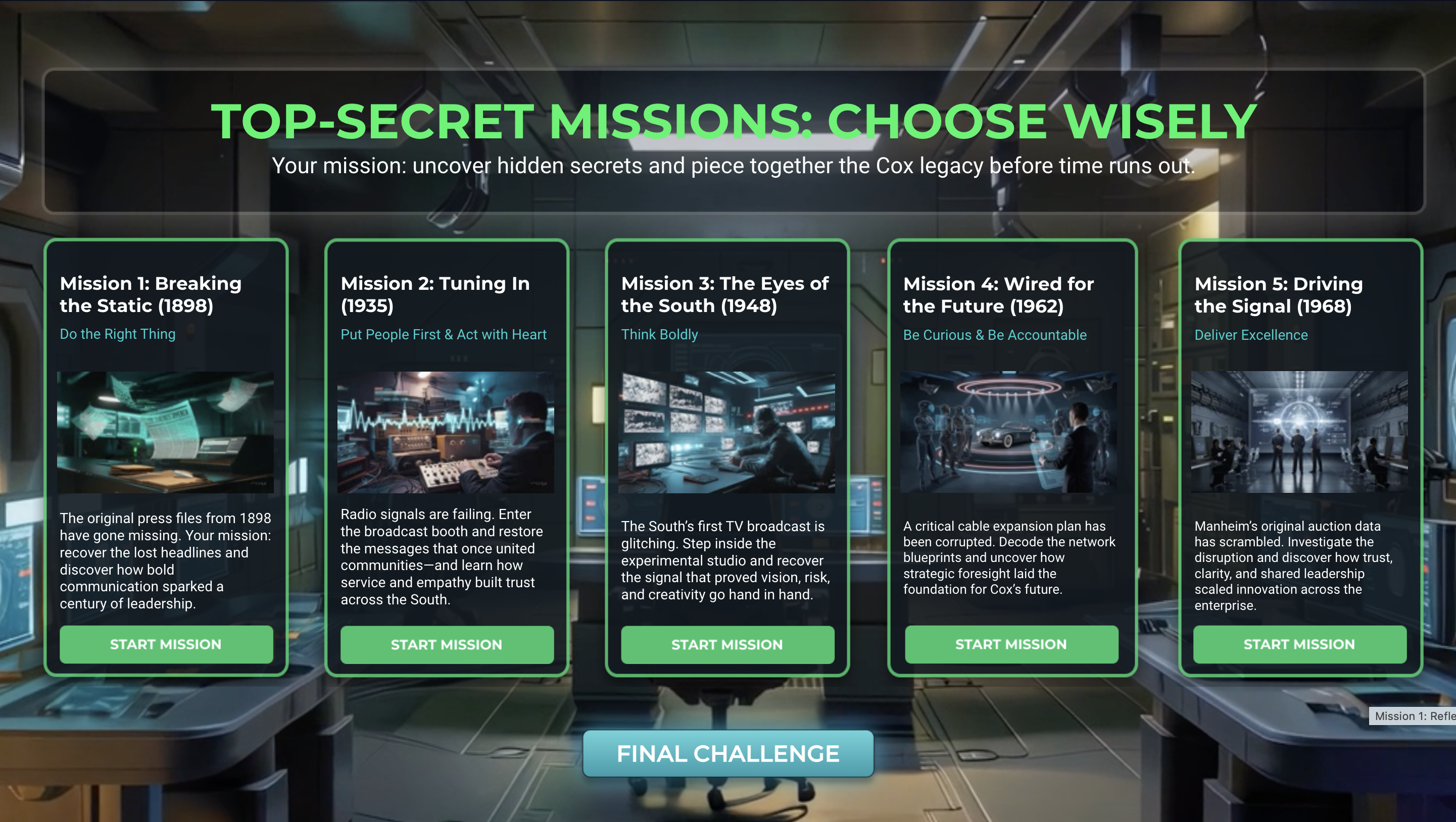 Mission Control Hub